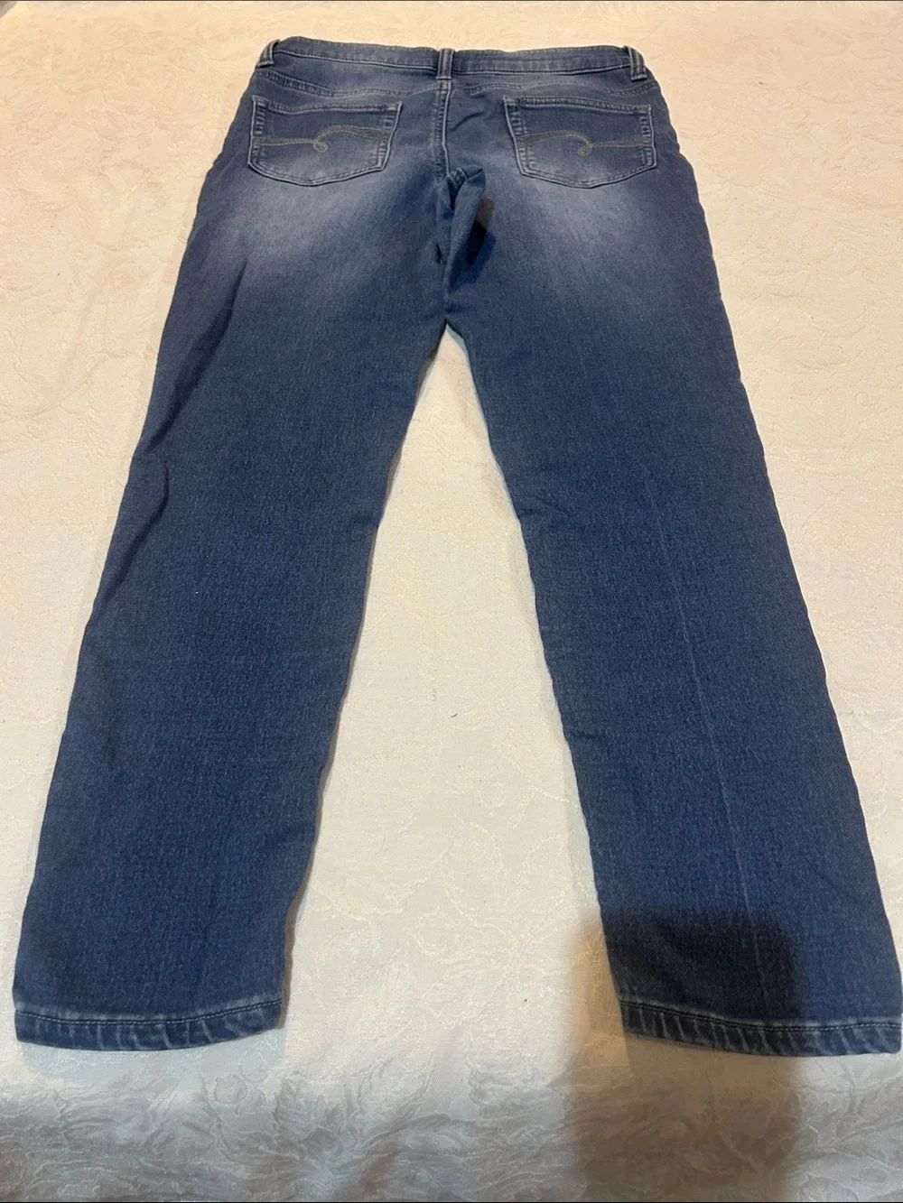Justice Girls Straight Leg Denim Jeans in Blue